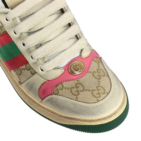 gucci sneaker damen pink|pink gucci sneakers high top.